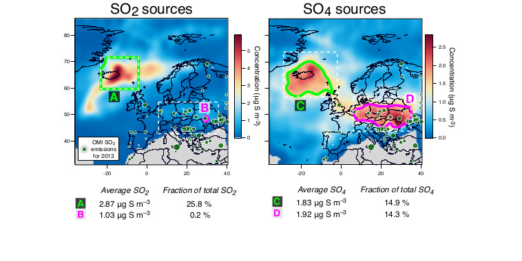 Pollution aux particules fines persistante en Europe engendrée par une éruption islandaise